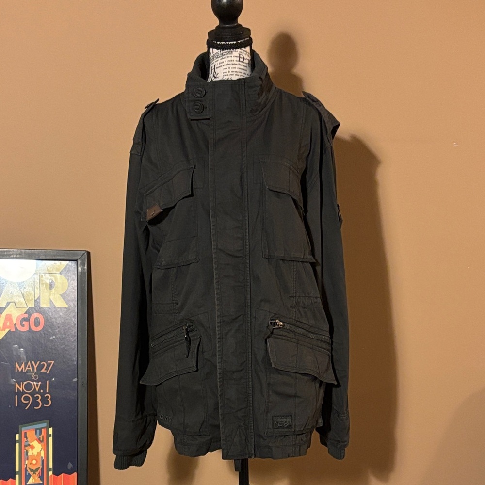 Vintage Fox Riders by Lee Men's Dark Utility Jacket